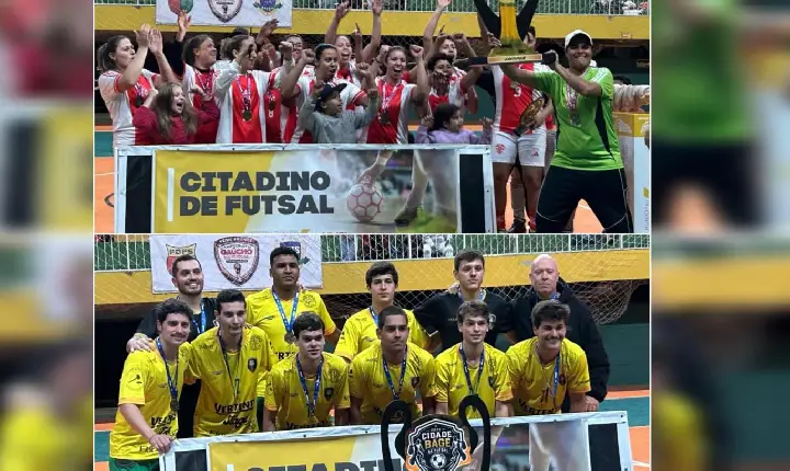 Alfha e Arena são campeões da Copa Cidade Bagé de Futsal