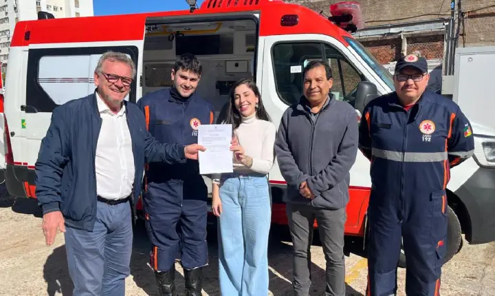 Samu de Bagé recebe mais uma ambulância para reforçar atendimentos