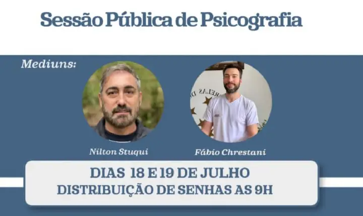 Sessão pública de psicografia acontece em Bagé nos próximos dias