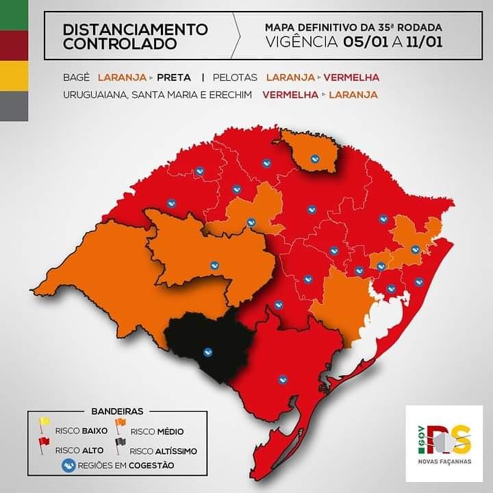 Governo do estado indefere pedido de bandeira vermelha e prefeito Divaldo Lara afirma que Bagé não vai fechar 