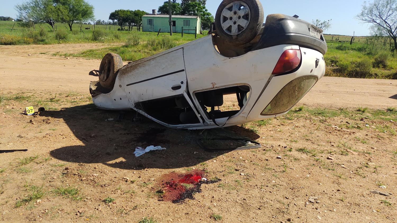 Capotamento com vítima fatal na estrada da Arvorezinha