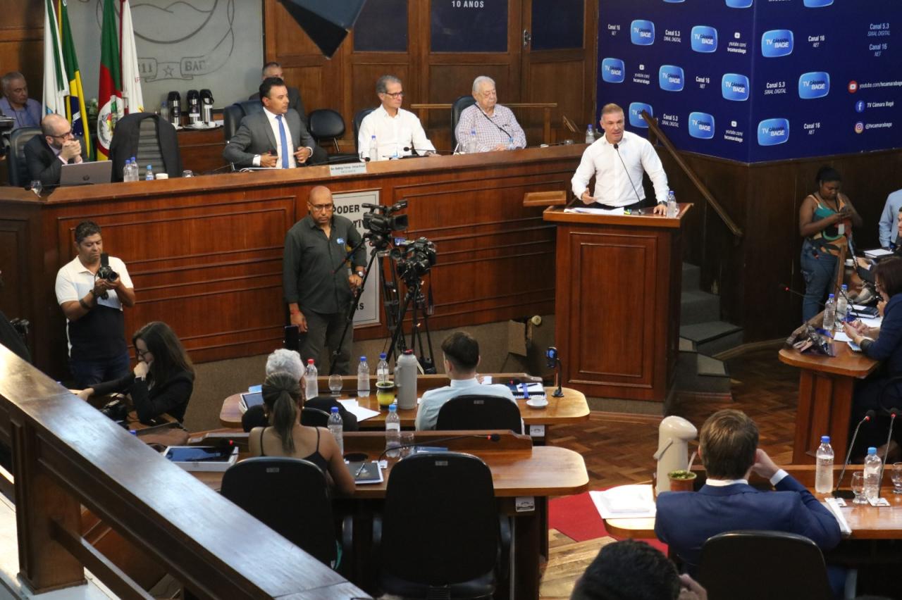 Abertura do ano legislativo Bageense teve a participação do prefeito Divaldo Lara e detalha conquistas e metas para 2023