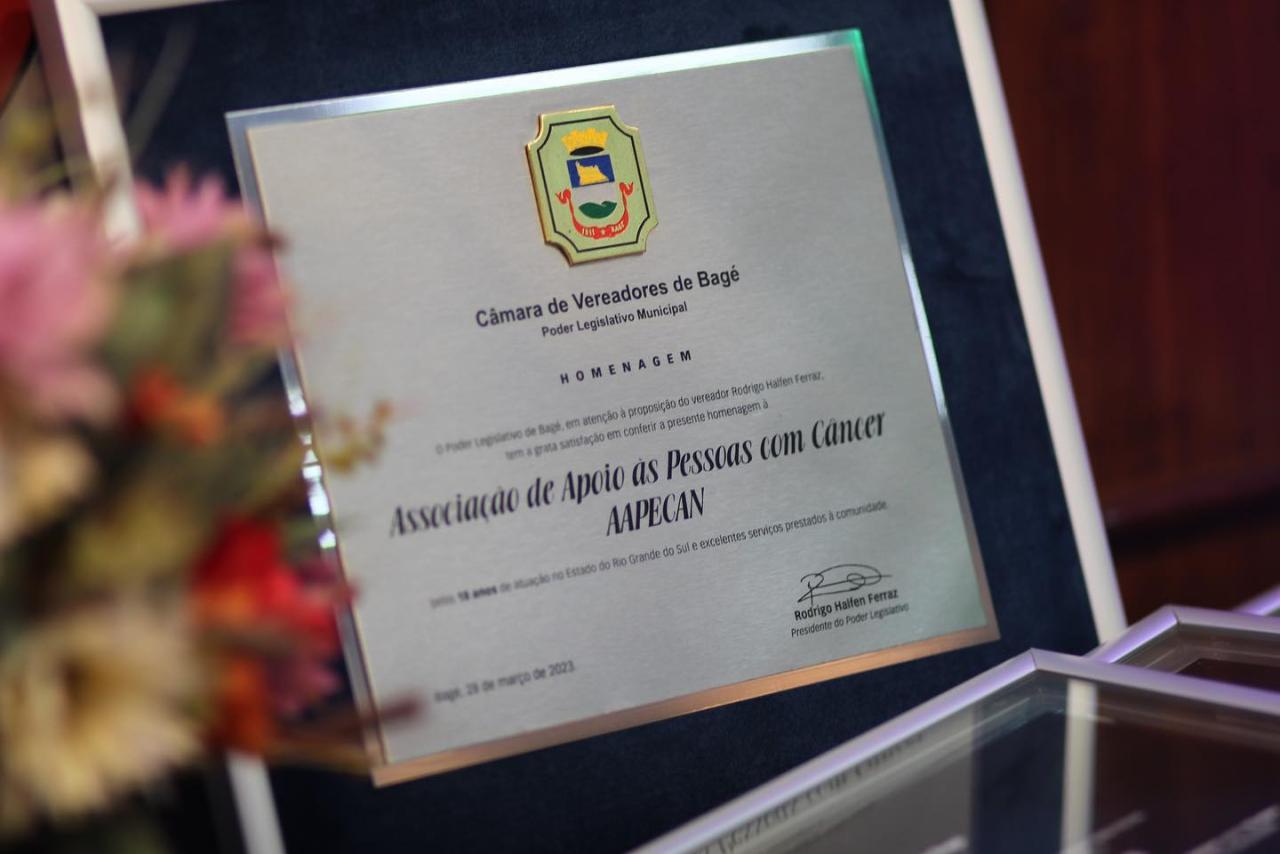 Câmara de Vereadores realiza homenagem a AAPECAN
