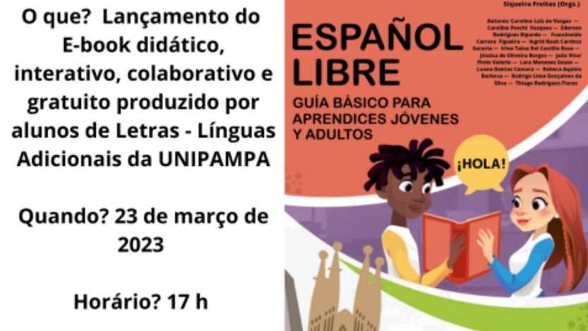 Curso de Licenciatura em Letras da Unipampa promove lançamento de livro didático sobre o ensino de espanhol