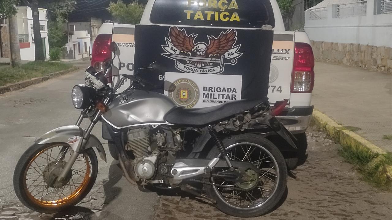 Indivíduo é preso na Balança em Bagé com moto furtada