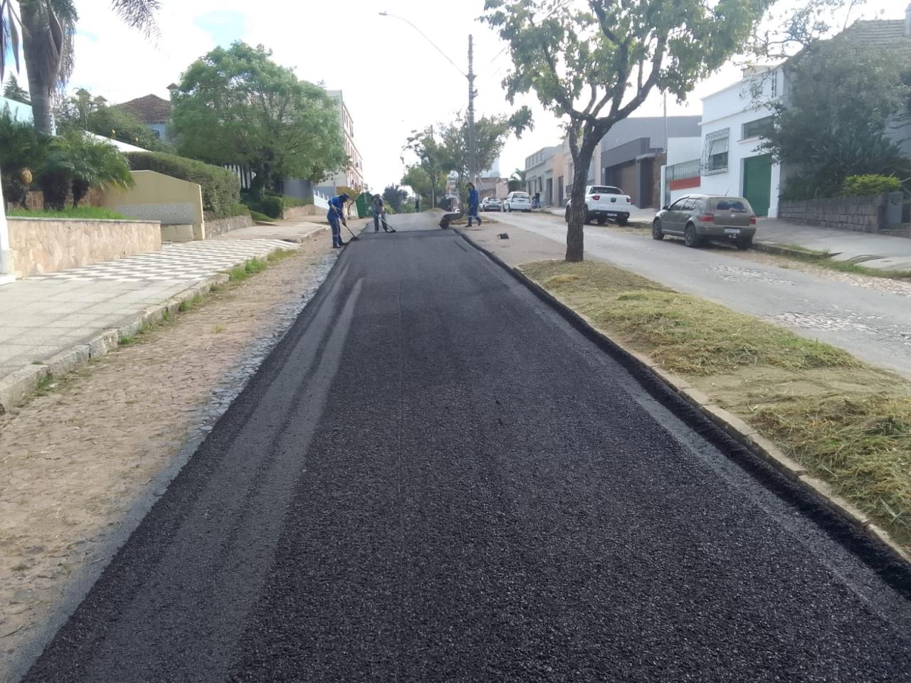 Avenida Barão do Triunfo recebe reasfaltamento