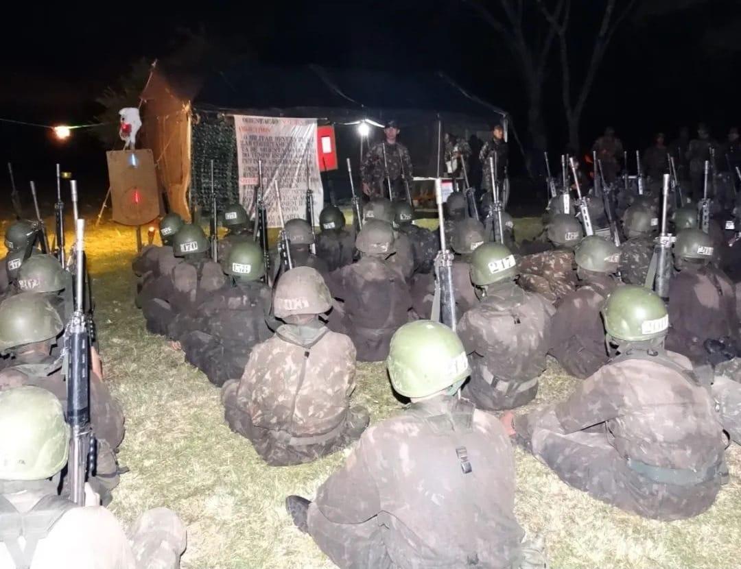 Militares incorporados em 2023 realizam 4 dias de exercício em campanha