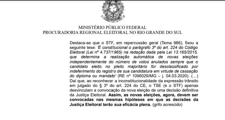Procuradoria Regional Eleitoral pede cassação de diplomas de prefeito e vice em Bagé, defesa diz que parecer é opinativa