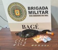 Brigada Militar efetua prisão por tráfico de entorpecentes em Bagé