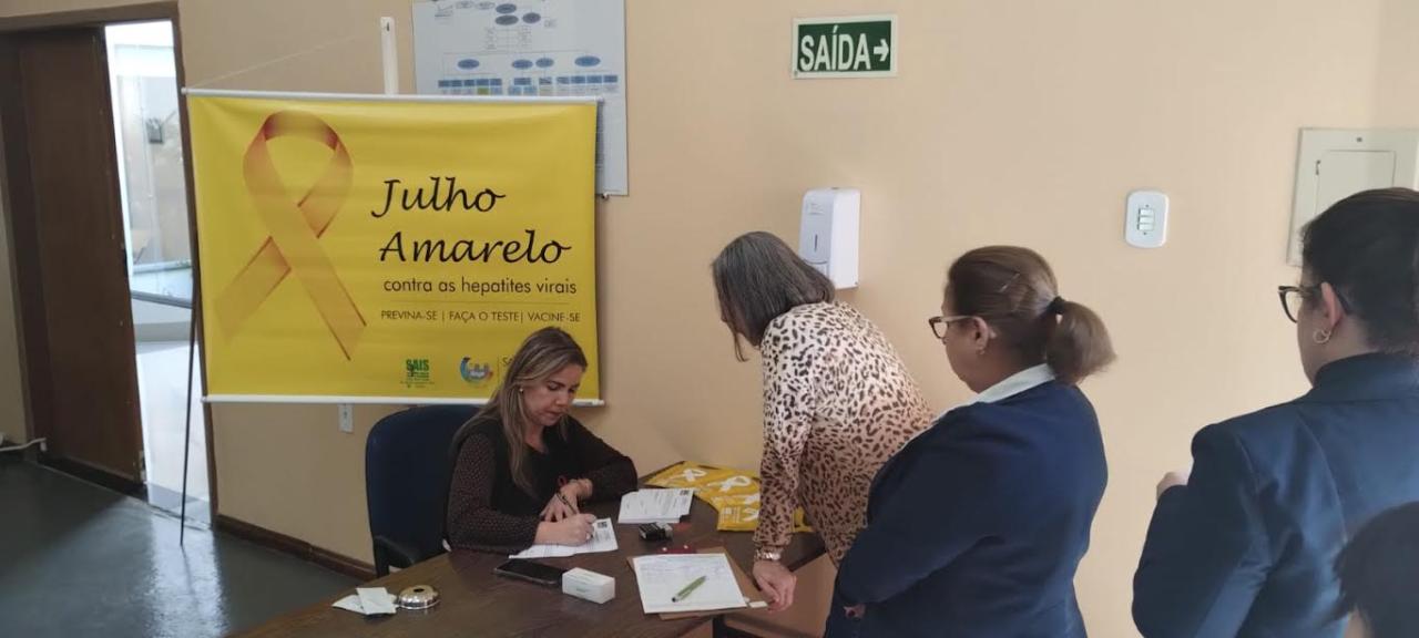 Ação do Julho Amarelo aplicou mais de 100 testes rápidos de hepatite