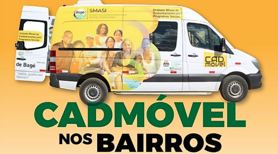 CadMóvel da Prefeitura estará atendendo no centro de Bagé nesta quarta-feira