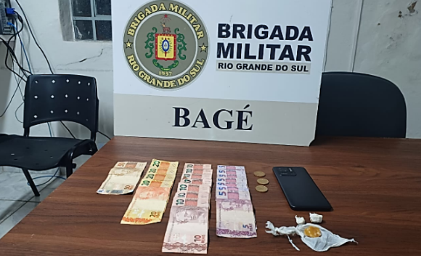 Indivíduo é preso pela Brigada Militar por tráfico de drogas