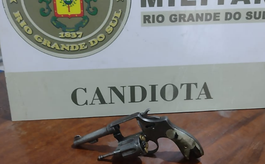 Indivíduo é preso por porte ilegal de arma de fogo em Candiota