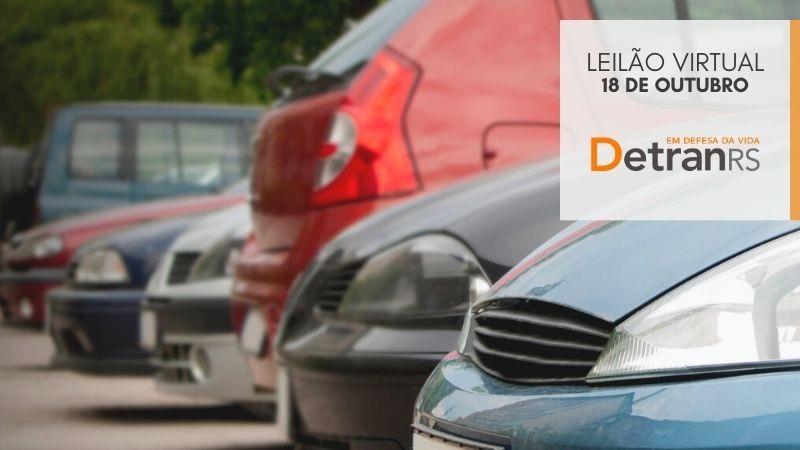 Detran-RS promove leilão virtual de 240 itens