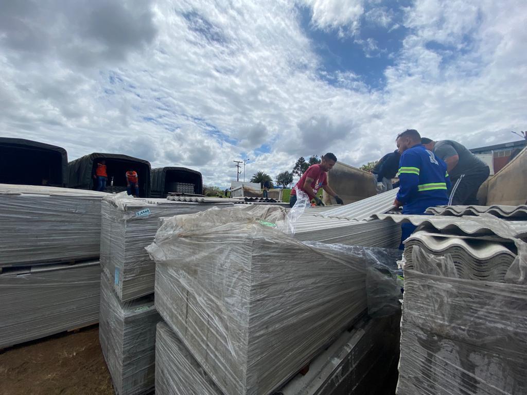 Mais telhas chegam a Bagé nesta quarta-feira