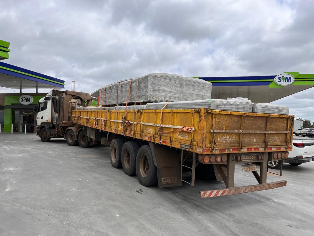 Município chega a 70 mil telhas entregues