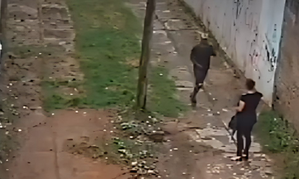 Tentativa de assalto no Jardim do Castelo é filmado por câmeras de monitoramento