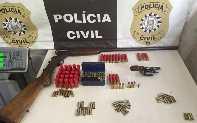 Polícia Civil prende indivíduo por porte ilegal de arma de fogo em Candiota
