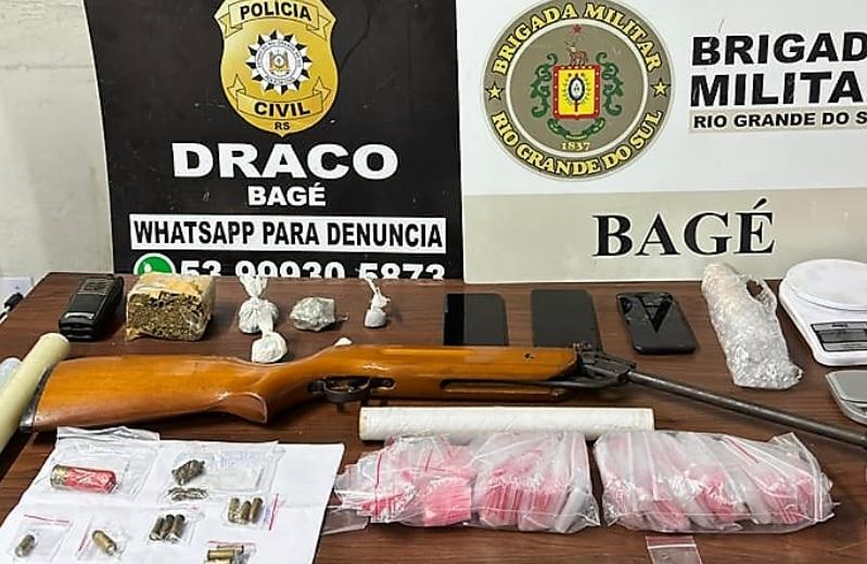 Indivíduo é preso por tráfico em oficina