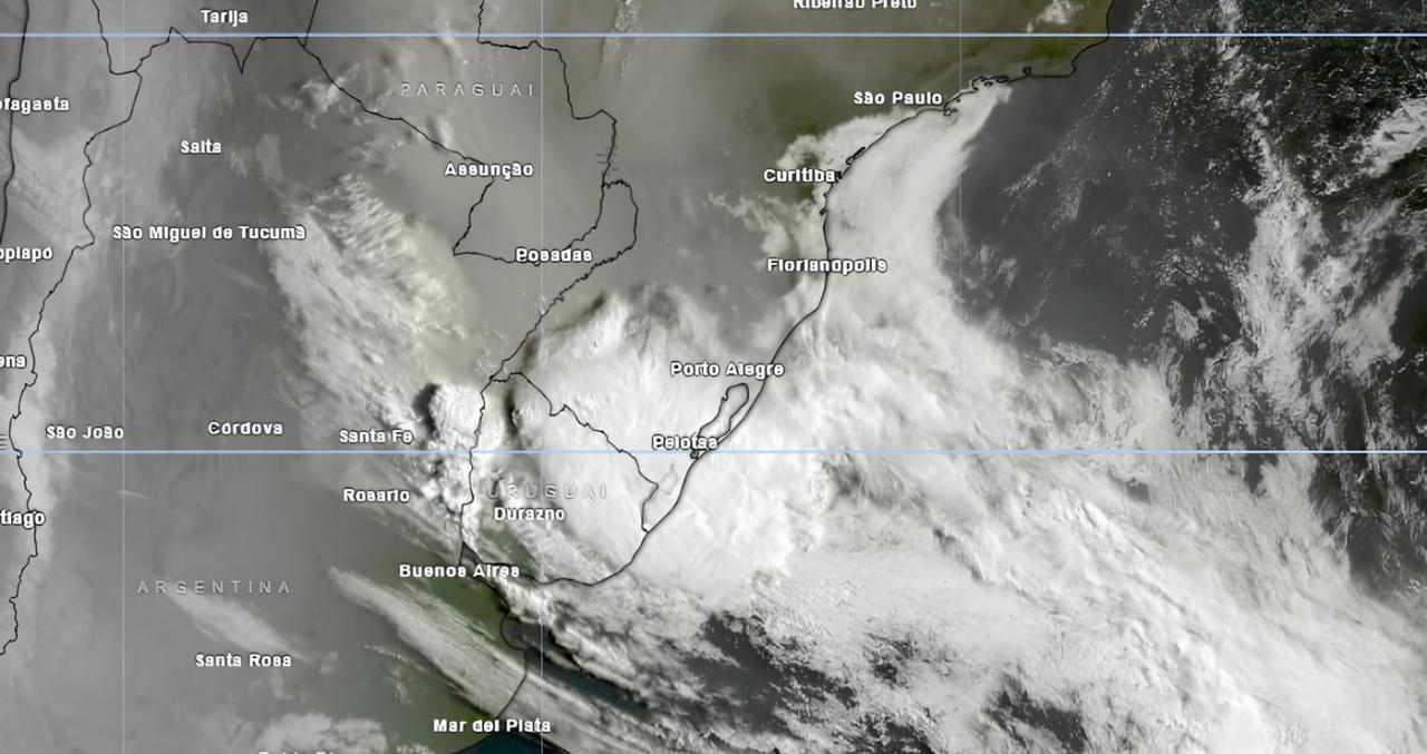 Vento em Bagé atingiu mais de 100km/h durante temporal