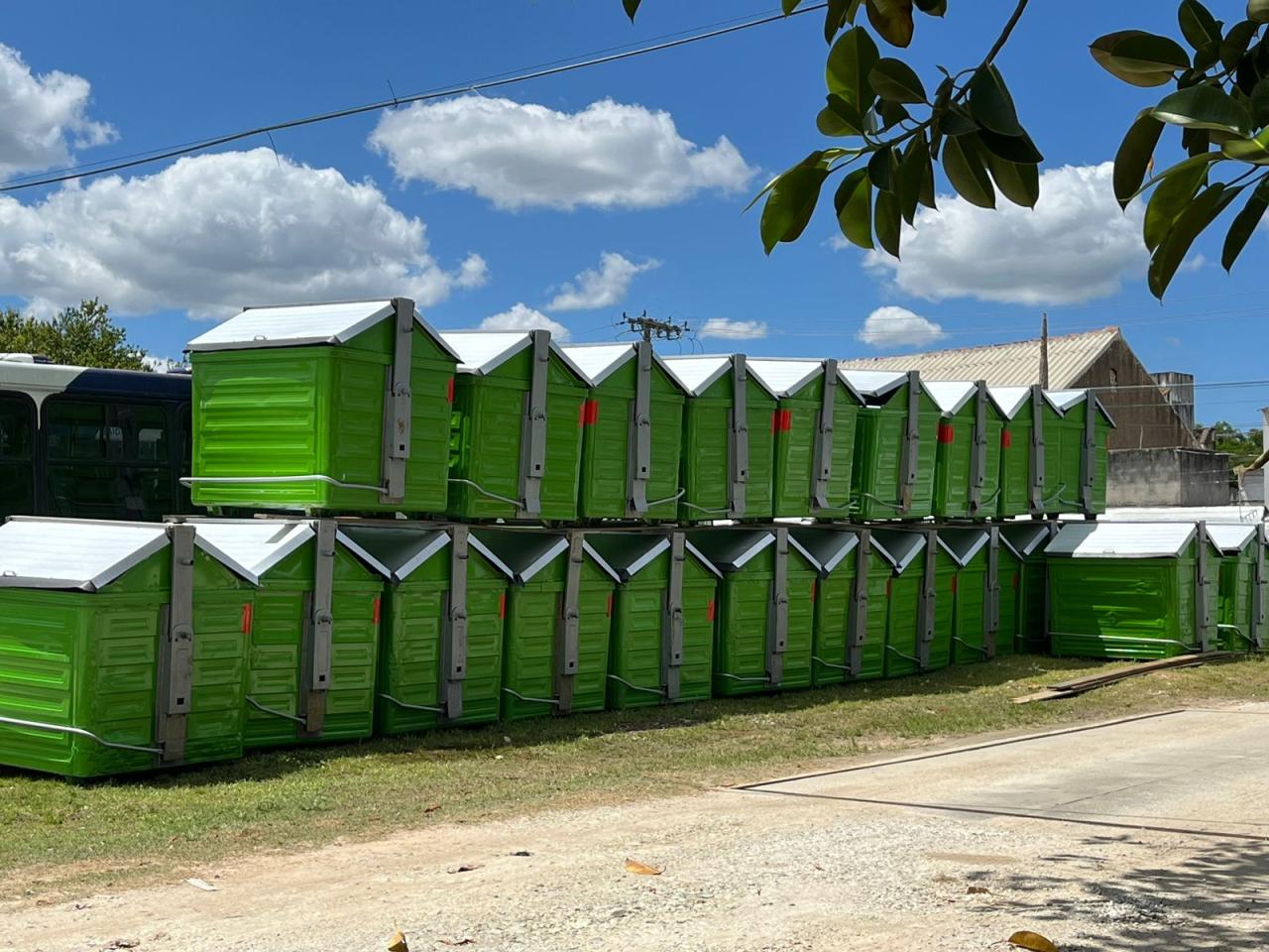 Município anuncia mais conteineres para coleta de lixo