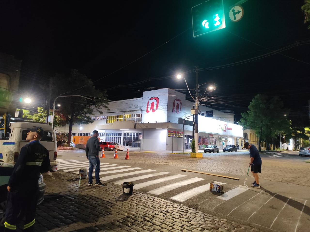 SSM inicia revitalização das faixas de pedestre em Bagé