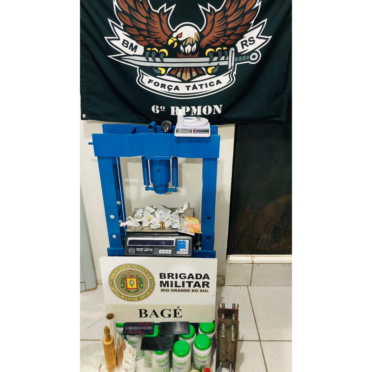 Indivíduo de 25 anos de idade é preso por tráfico de drogas em Bagé