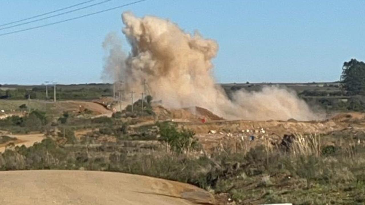 Obra da barragem terá nova detonação de rochas