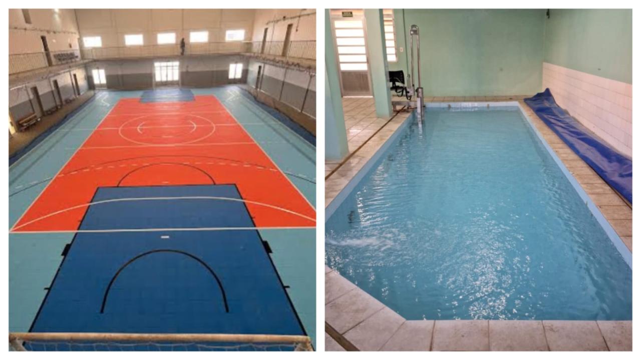 Caminho da Luz reinaugura quadra poliesportiva e piscina térmica