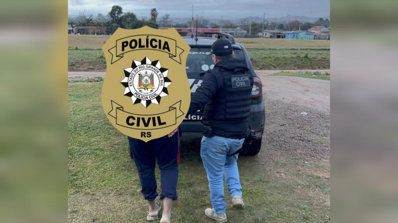 Suspeito de roubo com lesões graves é preso pela polícia em Bagé