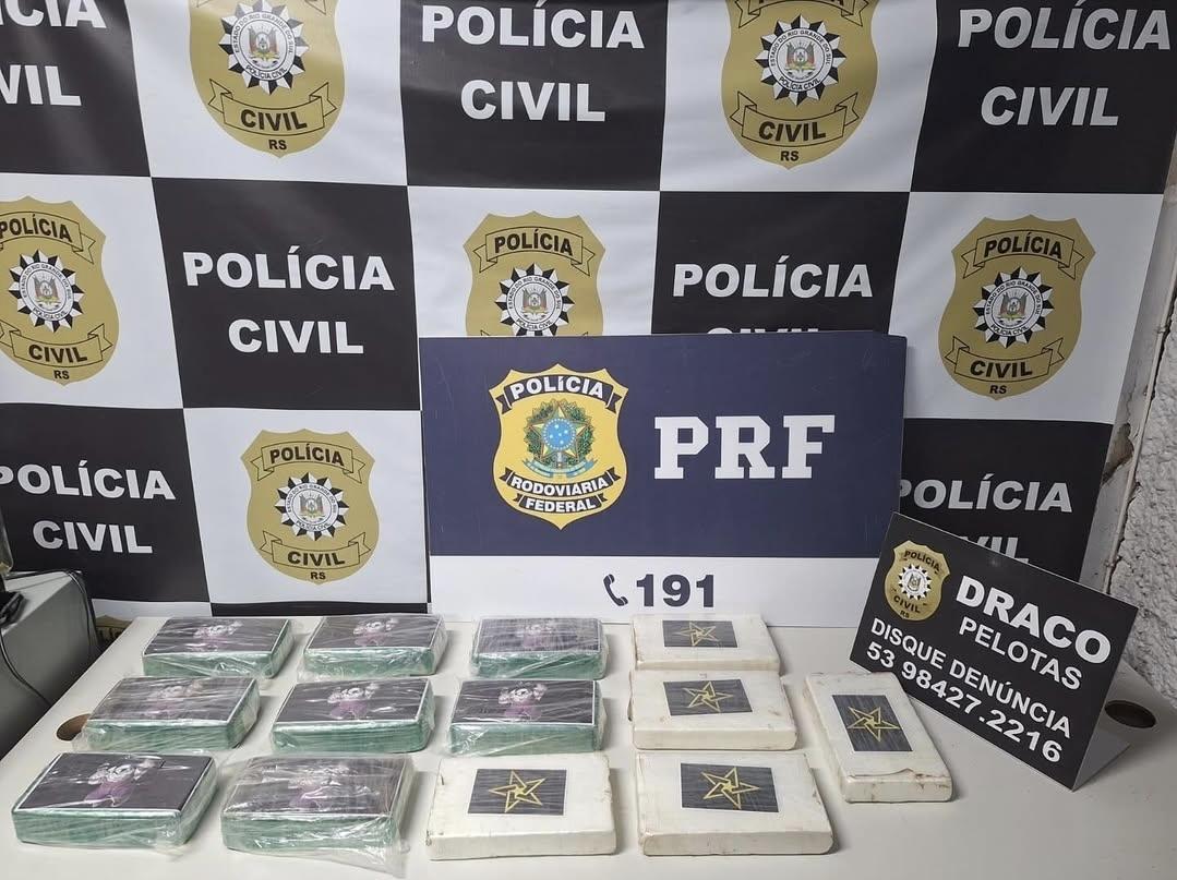 Polícia Civil e PRF prendem casal e apreendem grande quantidade de drogas