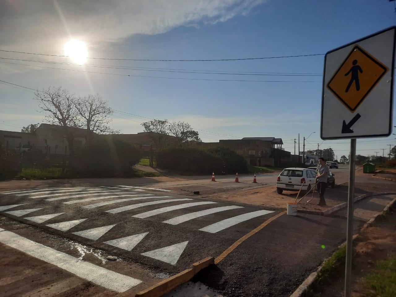 Duas novas faixas elevadas já estão em operação em Bagé