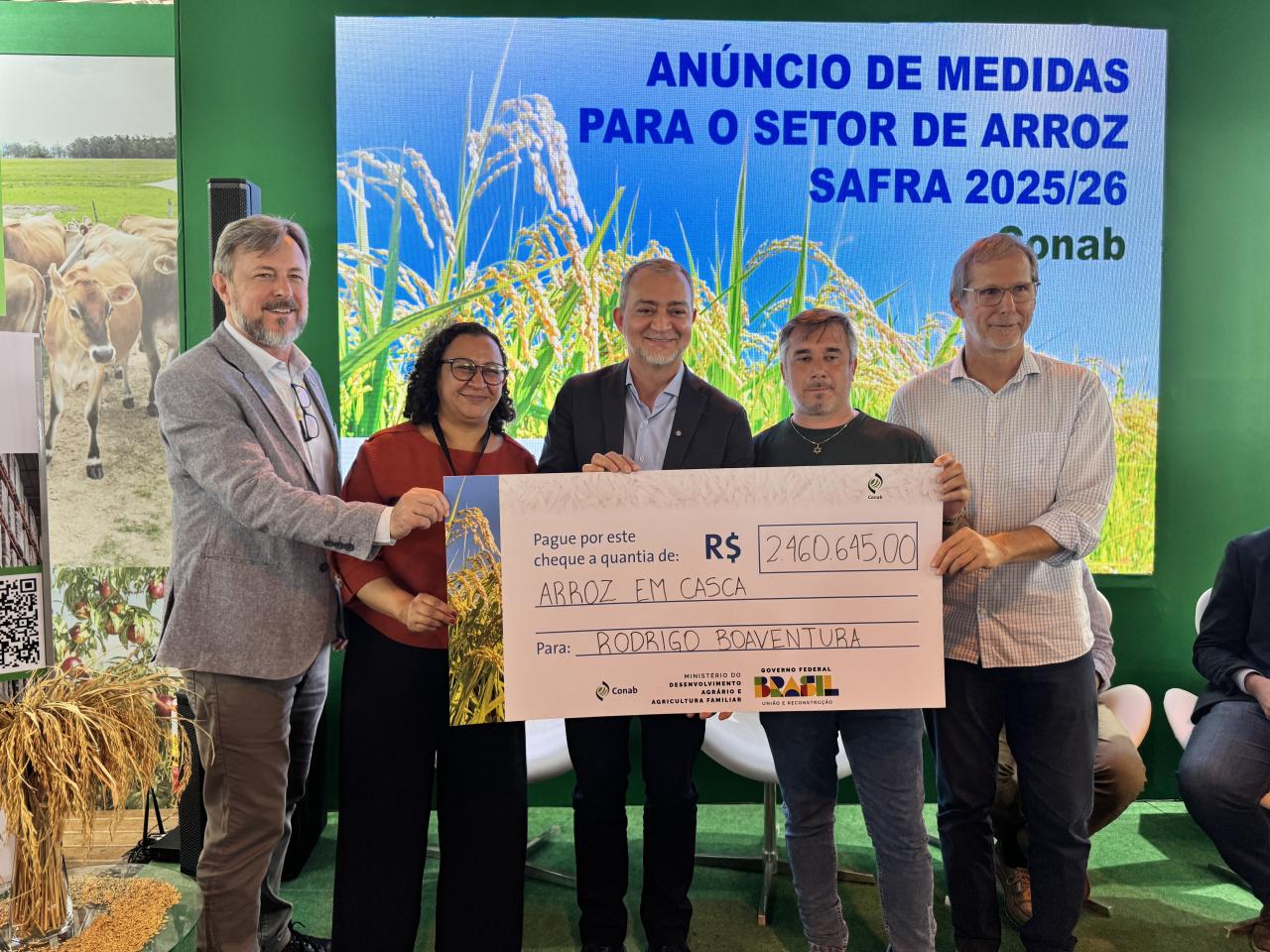 Expointer: Conab anuncia R$ 300 milhões para apoiar produtores de arroz