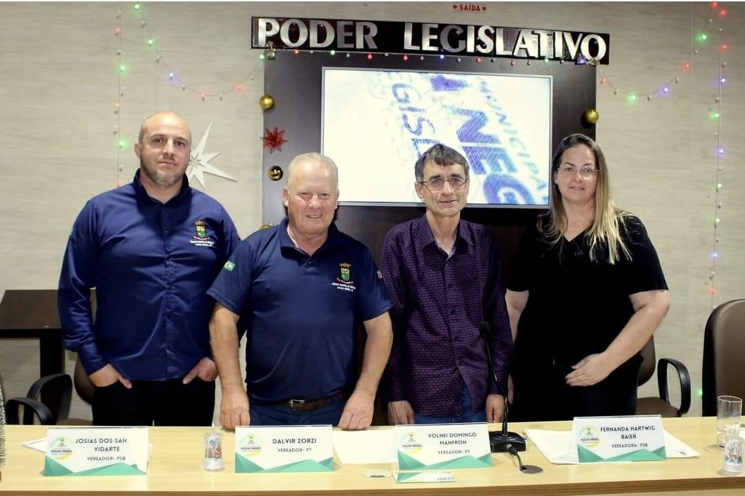 Câmara de Vereadores de Hulha Negra tem nova mesa diretora