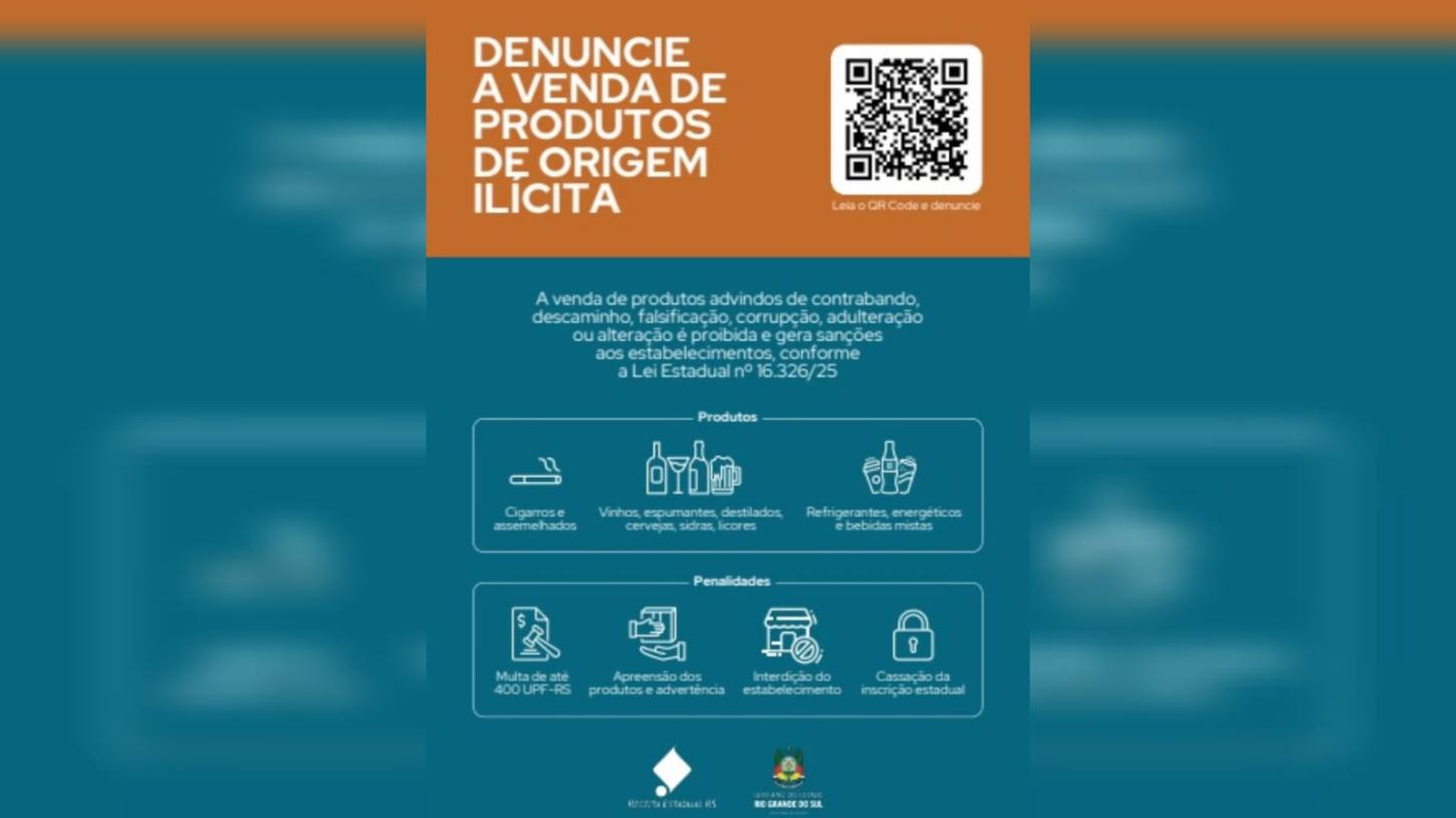 Estabelecimentos deverão expor cartaz informativo sobre riscos da comercialização de produtos de origem ilegal