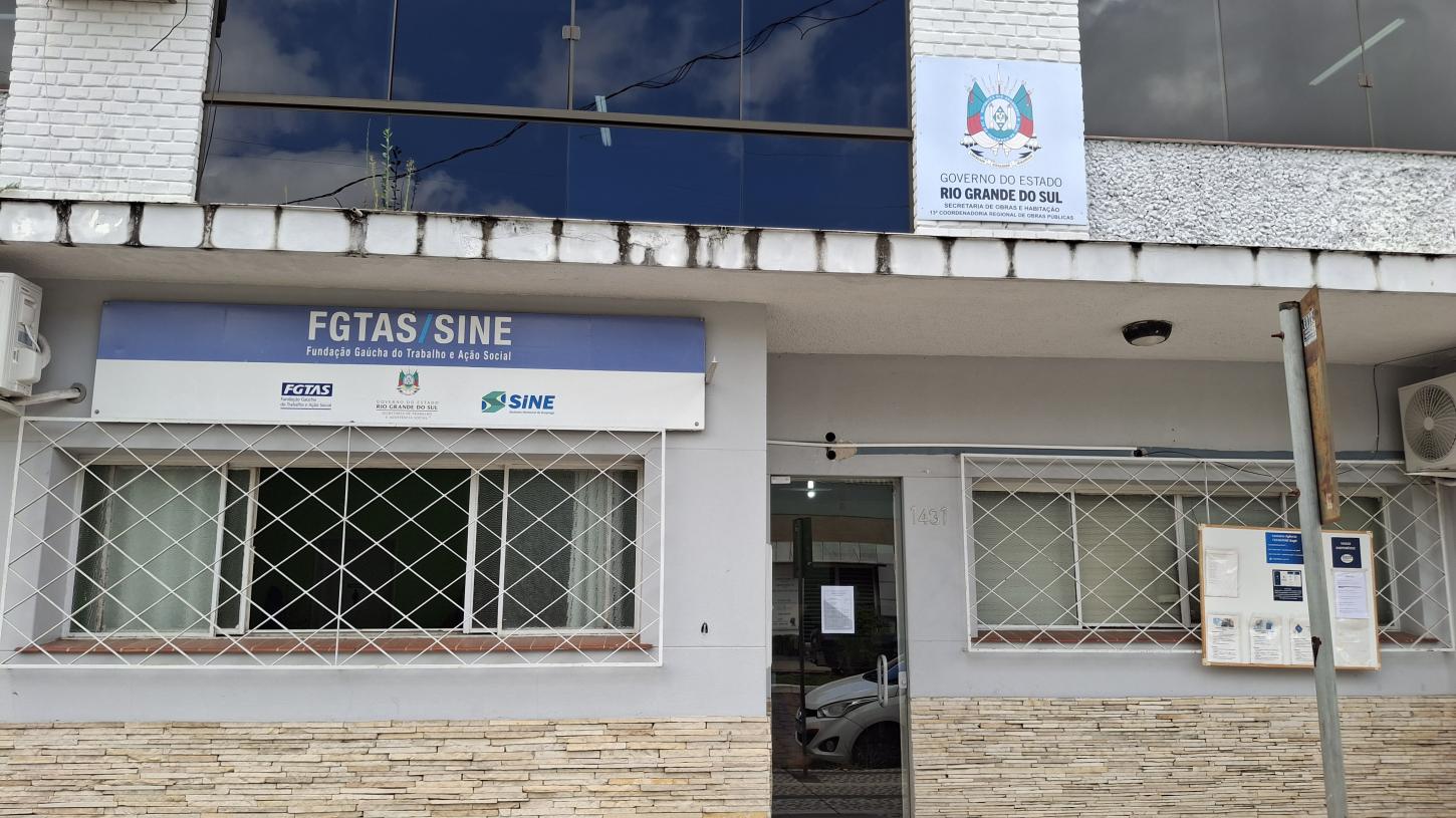 Oportunidades disponíveis na agência do FGTAS/SINE de Bagé