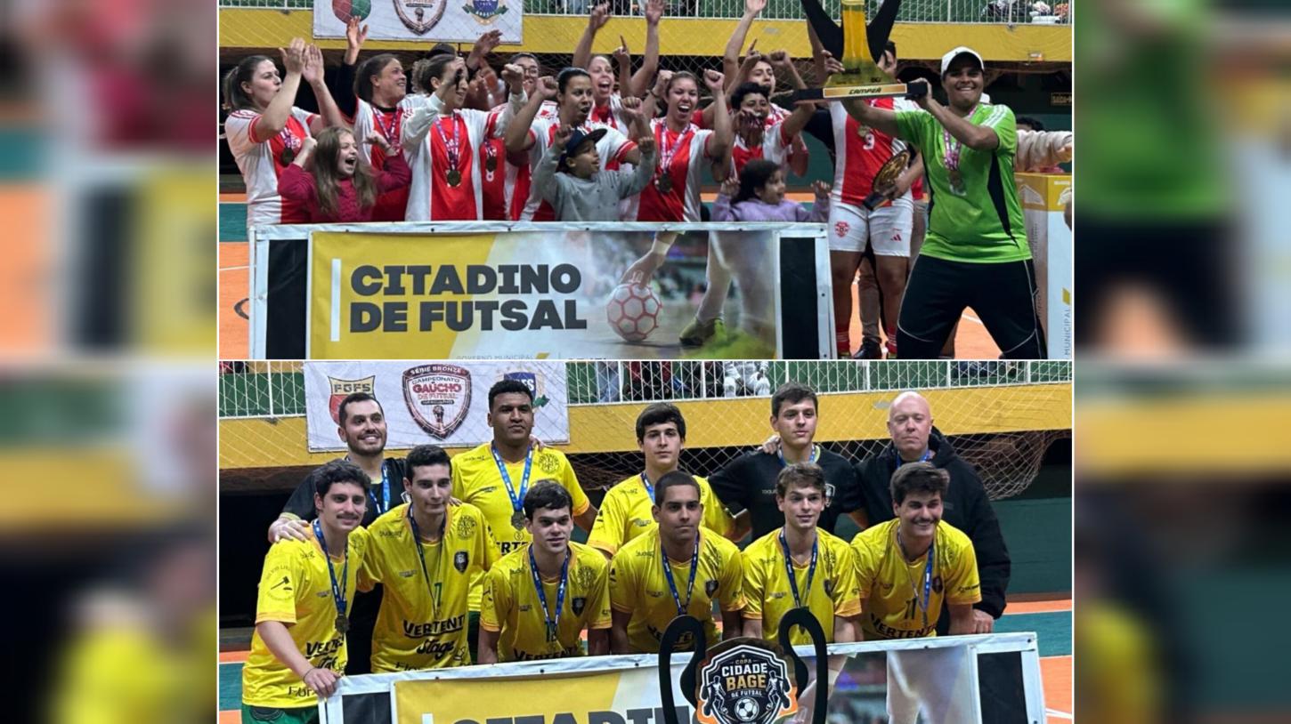 Alfha e Arena são campeões da Copa Cidade Bagé de Futsal