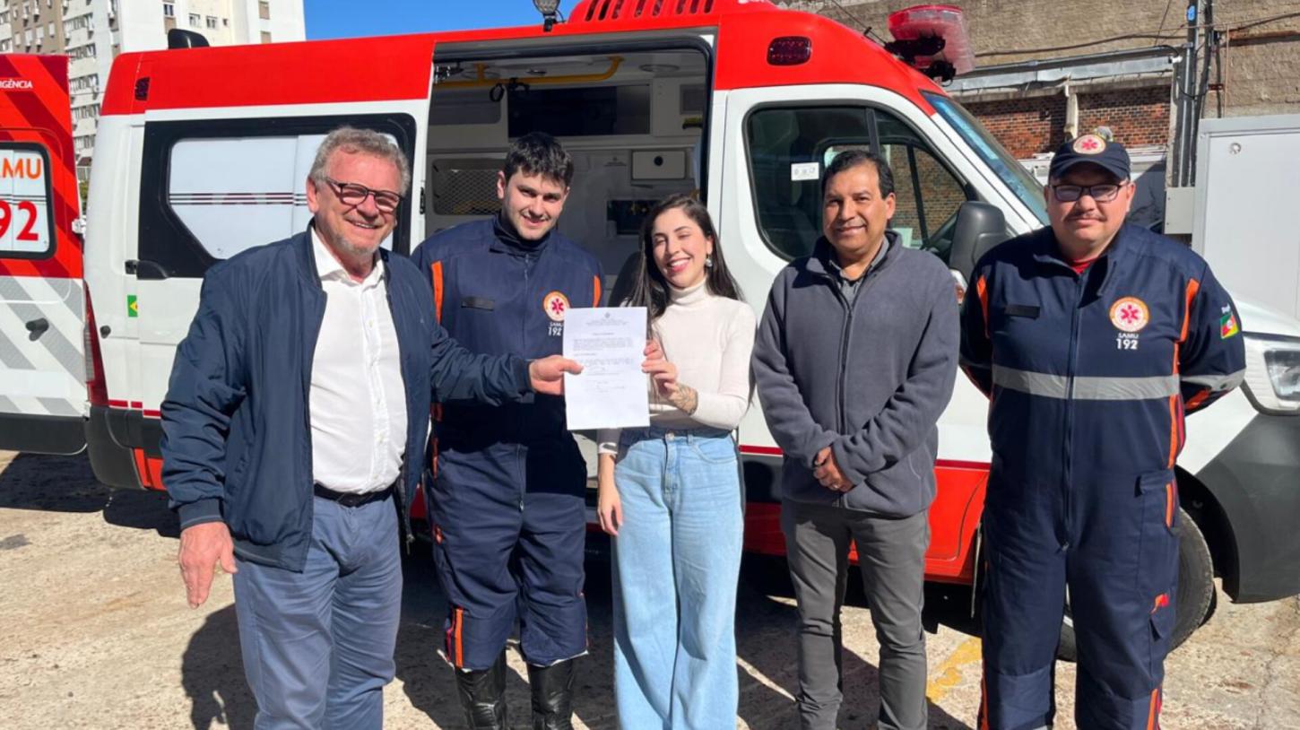 Samu de Bagé recebe mais uma ambulância para reforçar atendimentos