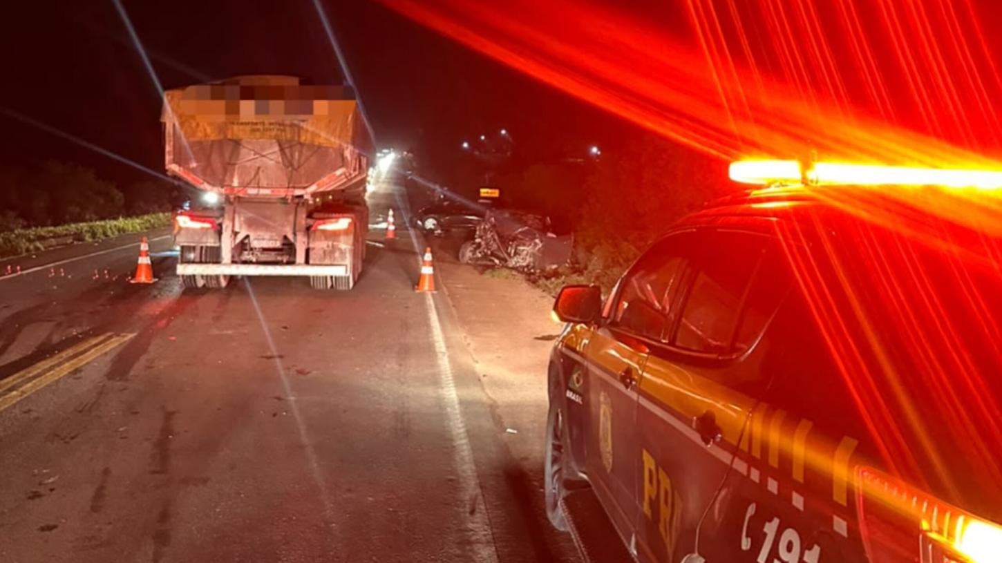 Três veículos se envolvem em acidente na BR-293 próximo a Hulha Negra